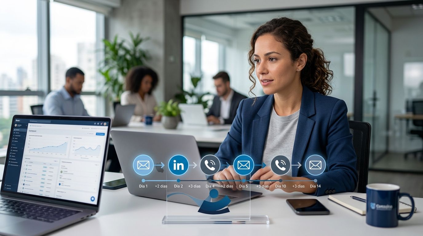 Cadência de prospecção: como estruturar sequências multicanal que geram resposta