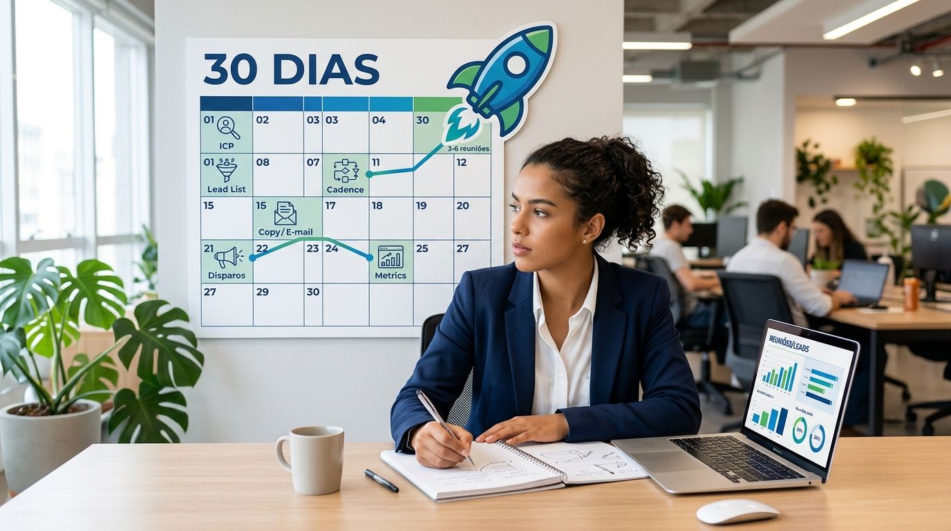 Como fazer prospecção outbound do zero: passo a passo em 30 dias